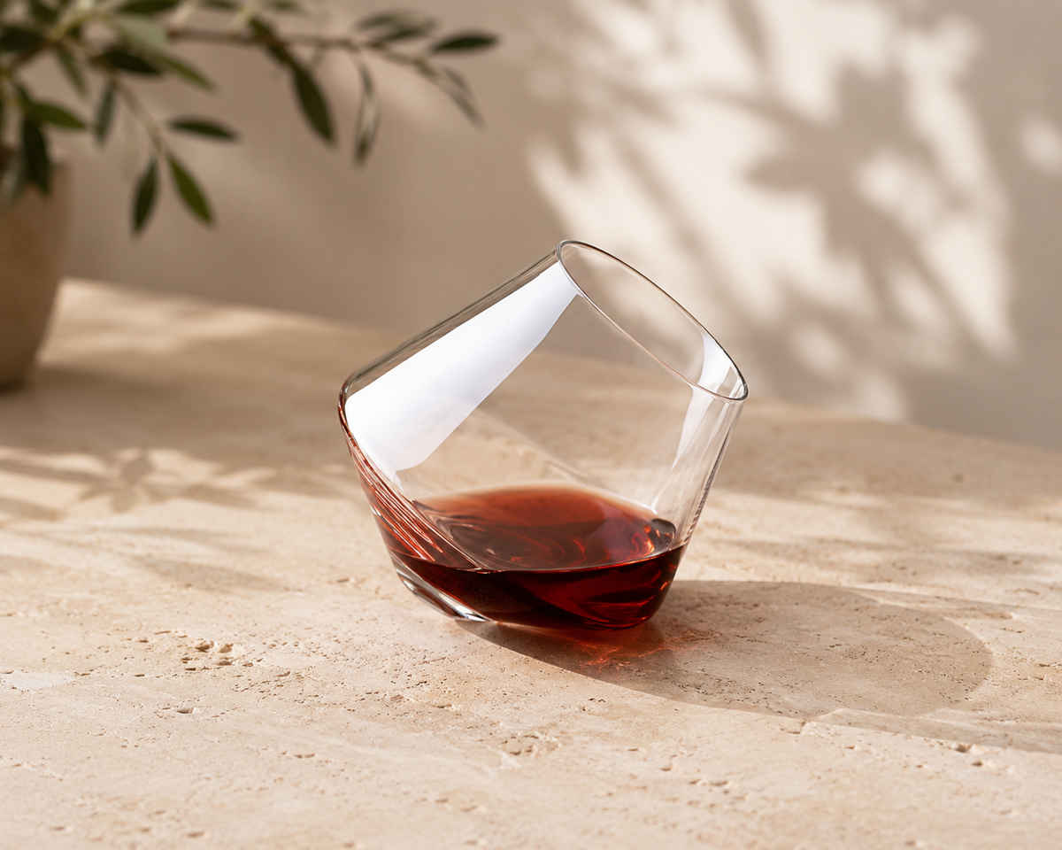 Nordic Tilted Wine Glass