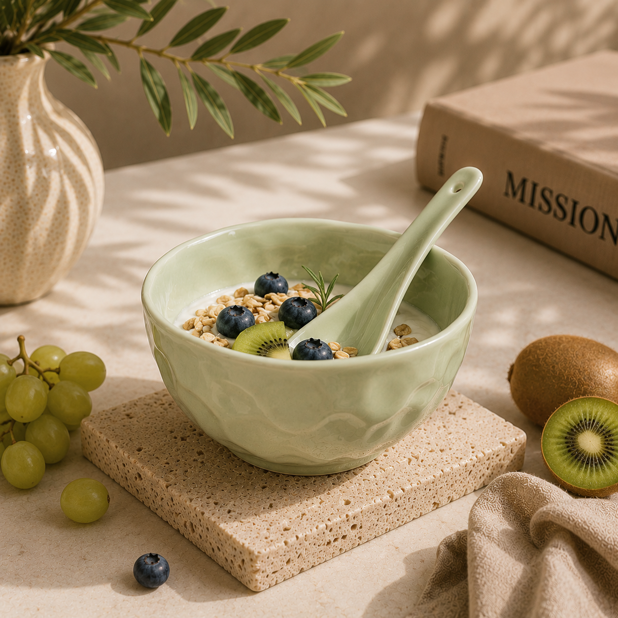 Organic Wavy Ceramic Bowl