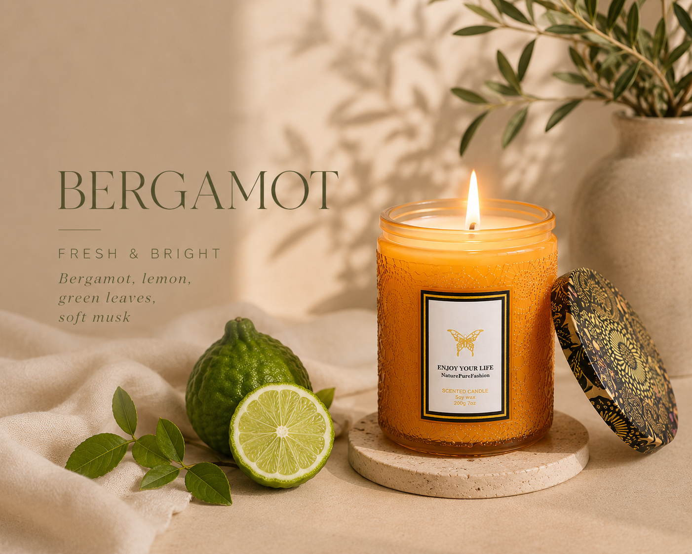 Decorative Glass Aromatherapy Candle